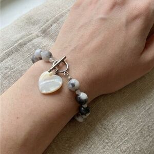 Elegant Heart Charm Bracelet